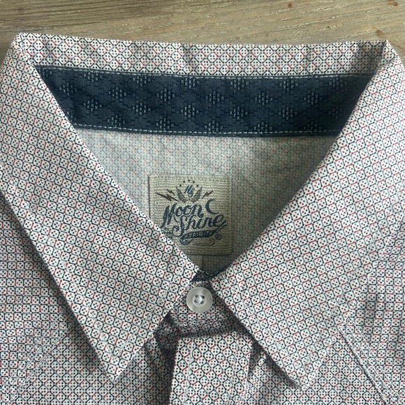 ✨ Moon Shine men’s patterned button up western shirt. - Picture 6 of 8